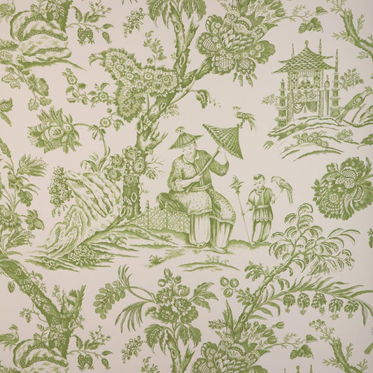 Purchase P8023106.3.0 Marcel, Green Tropical - Brunschwig & Fils Wallpaper