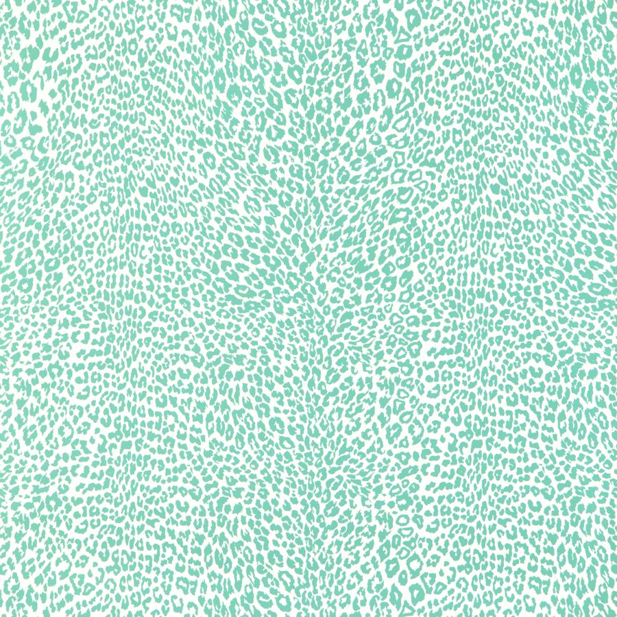 Sample - P8023107.13.0 | Petit Leopard, Blue Animals - Brunschwig & Fils Wallpaper