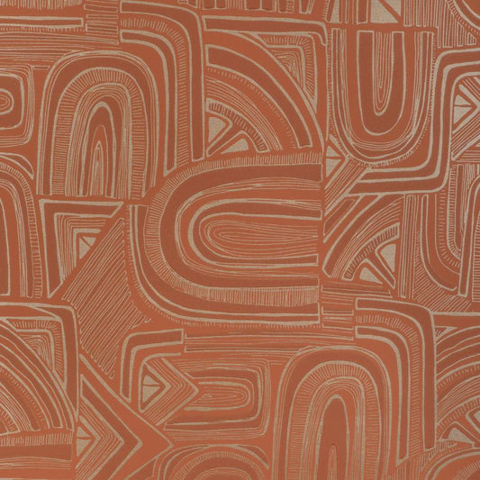 Purchase P8023113-12 Timbre, Orange Modern - Brunschwig & Fils Wallpaper - P8023113.12.0