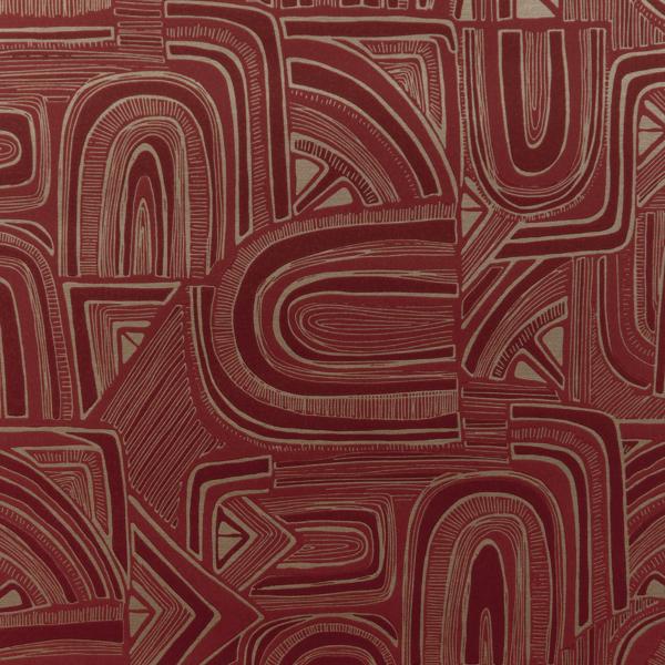 Purchase P8023113-19 Timbre, Red Modern - Brunschwig & Fils Wallpaper - P8023113.19.0