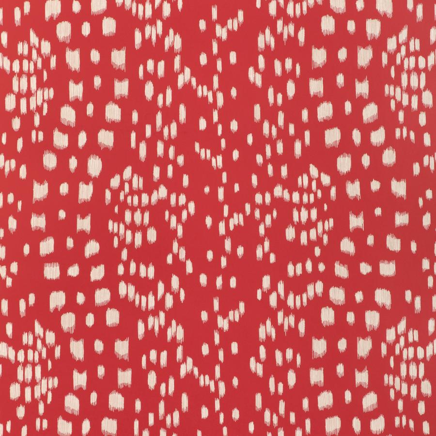 Sample - P8024102-19 | Les Touches Reverse, Red Polka Dots - Brunschwig & Fils Wallpaper - P8024102.19.0