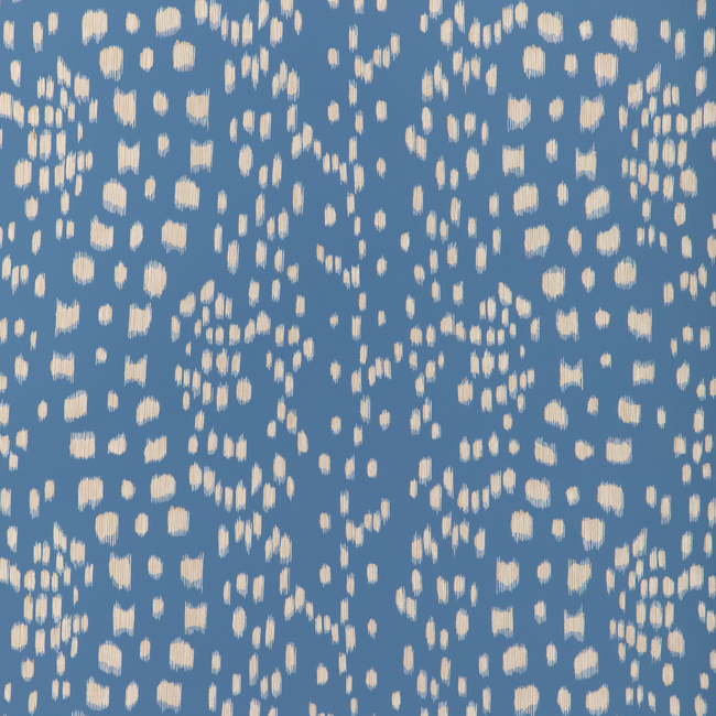 P8024102-5 | Les Touches Reverse, Blue Polka Dots - Brunschwig & Fils Wallpaper - P8024102.5.0