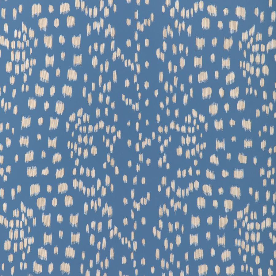 Sample - P8024102-5 | Les Touches Reverse, Blue Polka Dots - Brunschwig & Fils Wallpaper - P8024102.5.0
