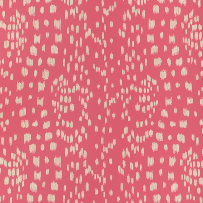 P8024102-7 | Les Touches Reverse, Pink Polka Dots - Brunschwig & Fils Wallpaper - P8024102.7.0