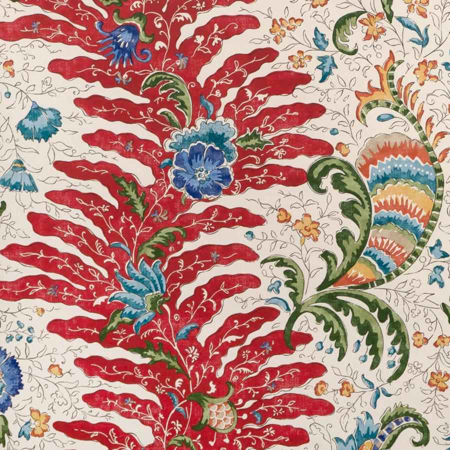 Sample - P8024104-913 | Riviere, Multi Color Botanical - Brunschwig & Fils Wallpaper - P8024104.913.0