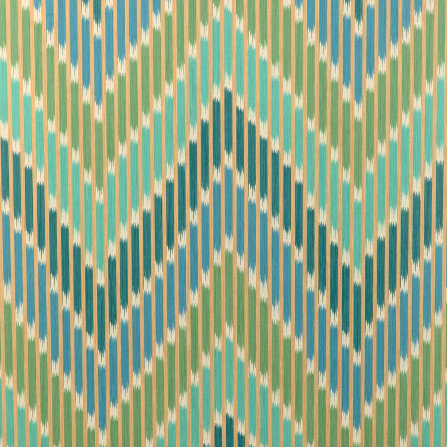 Sample - P8024107-353 | Cascade, Green Chevron - Brunschwig & Fils Wallpaper - P8024107.353.0