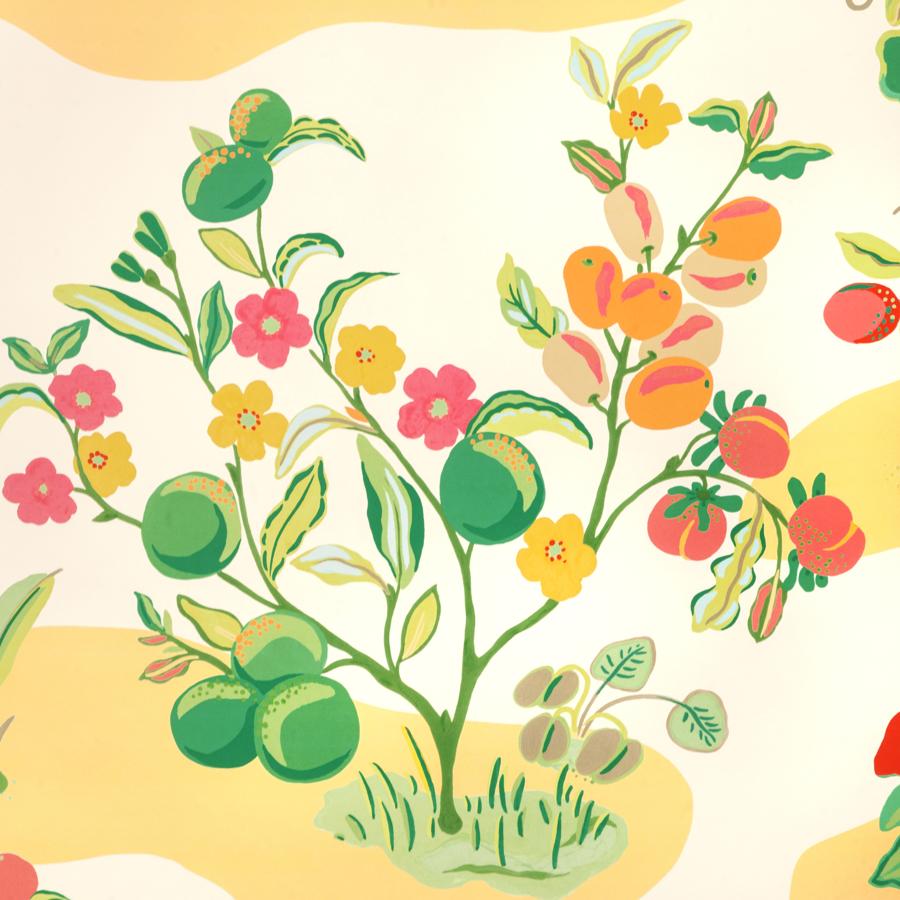 Sample - P8024108-73 | Pomelo, Multi Color Fruit - Brunschwig & Fils Wallpaper - P8024108.73.0