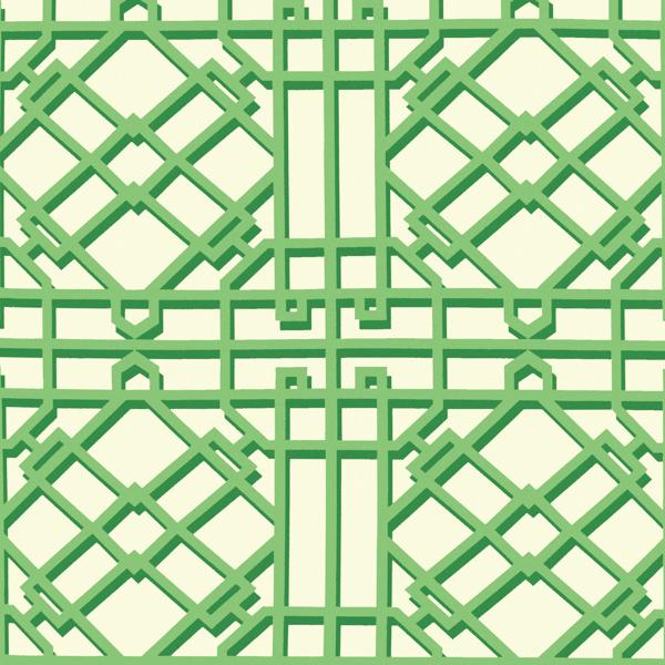 Purchase P8024109-33 Pavilion Trellis, Green Trellis - Brunschwig & Fils Wallpaper - P8024109.33.0