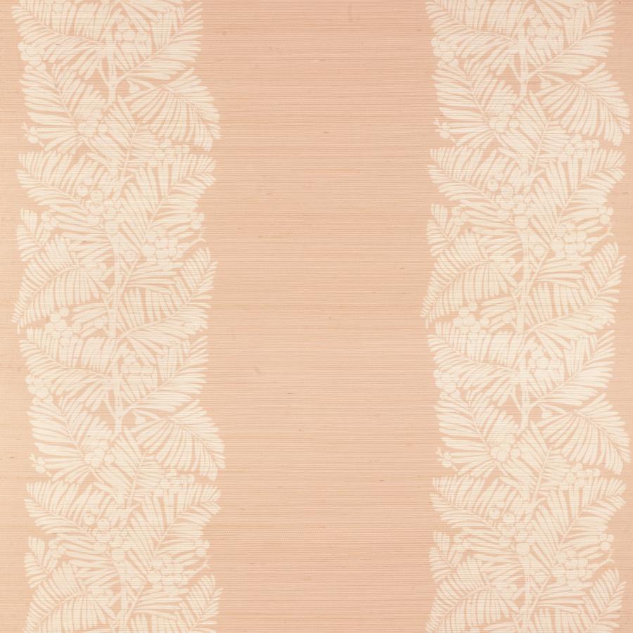 Sample - P8024114-12 | Palmar Sisal, Orange Stripes - Brunschwig & Fils Wallpaper - P8024114.12.0