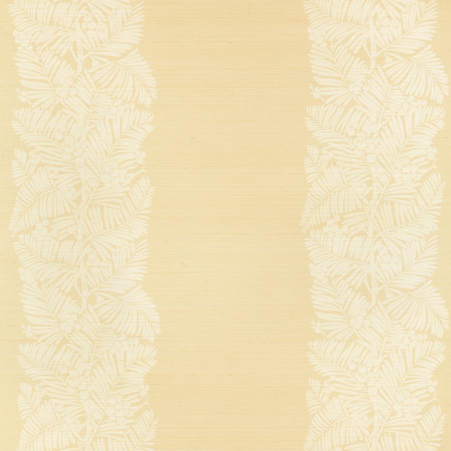 Sample - P8024114-40 | Palmar Sisal, Yellow Stripes - Brunschwig & Fils Wallpaper - P8024114.40.0