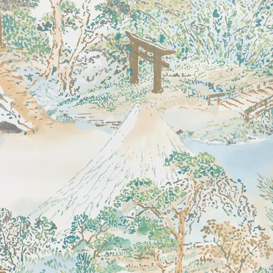 Purchase P8025104-135 Meiji, Aqua Chinoiserie - Brunschwig & Fils Wallpaper - P8025104.135.0