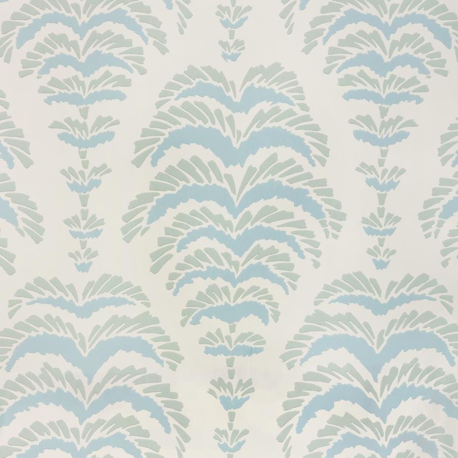 Purchase P8025107-13 Ponchette, Aqua Botanical - Brunschwig & Fils Wallpaper - P8025107.13.0