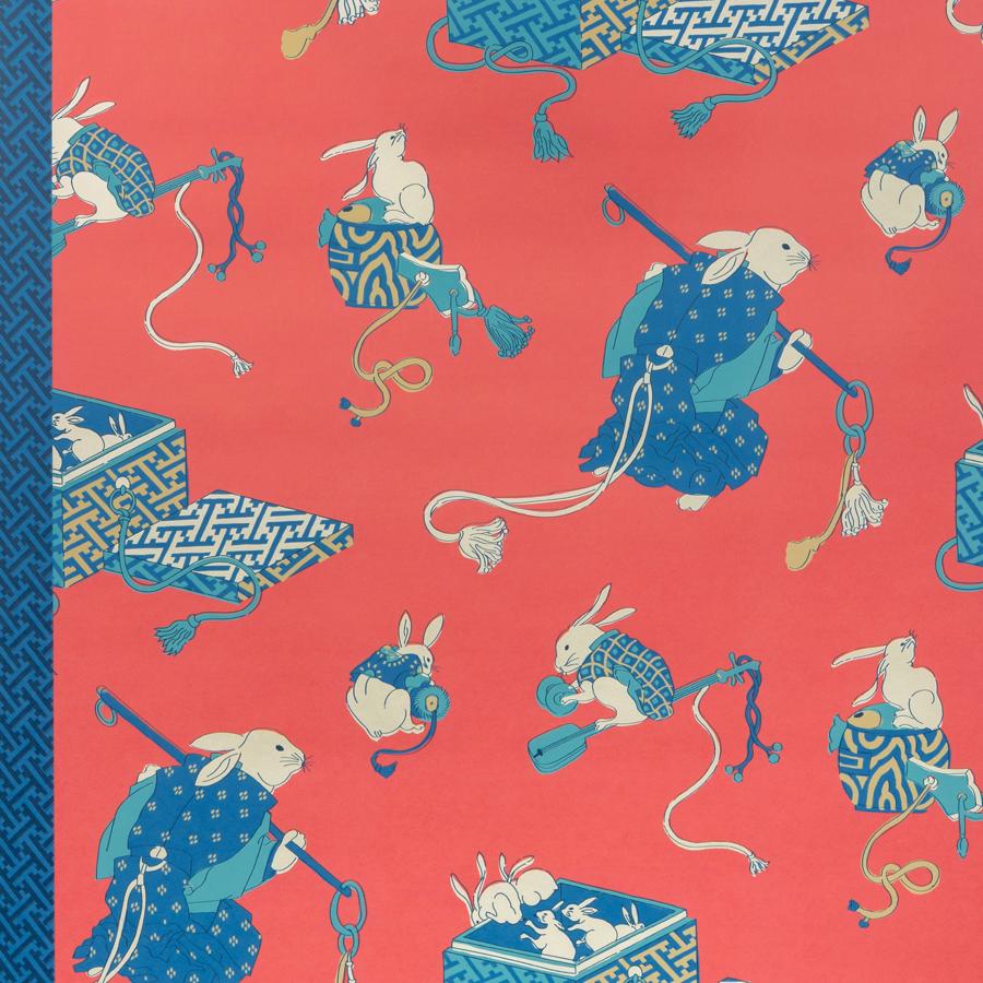 Purchase P8026107-195 Shimo, Red/Blue - Brunschwig & Fils Wallpaper - P8026107.195.0