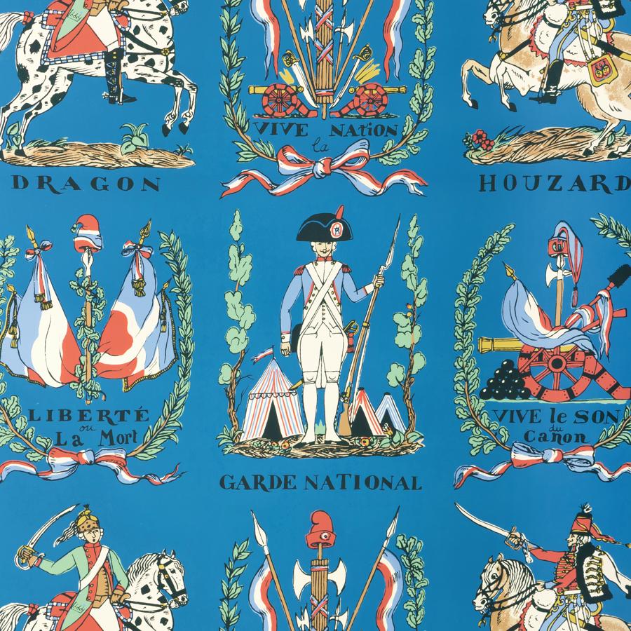 Purchase P8026111-519 New Battle Of Valmy, Blue - Brunschwig & Fils Wallpaper - P8026111.519.0