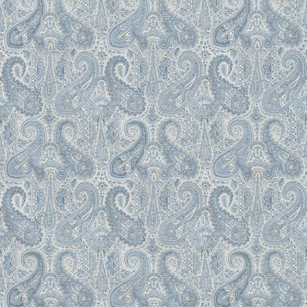 Sample - Pbfc-3534-15 | Leighton, Light Blue Paisley - Lee Jofa Wallpaper - Pbfc-3534.15.0