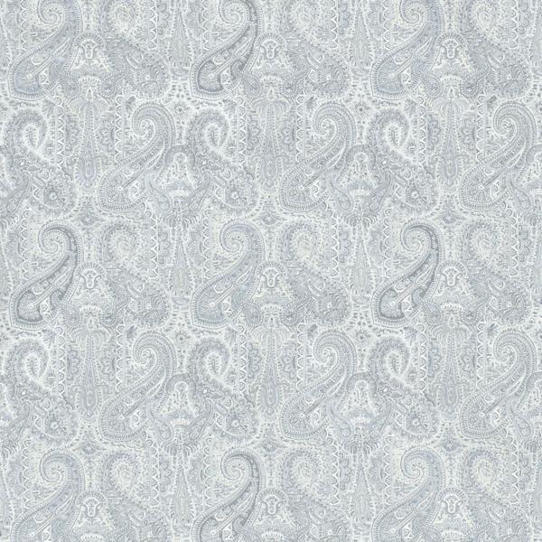 Sample - Pbfc-3534-511 | Leighton, Light Blue Paisley - Lee Jofa Wallpaper - Pbfc-3534.511.0