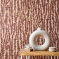 Purchase PK333444 Brewster Wallpaper, Hartmann Burgundy Stripe Texture - Medley1