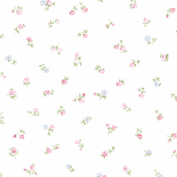 Purchase Pr33814 | Floral Prints 2, Pink Floral - Norwall Wallpaper
