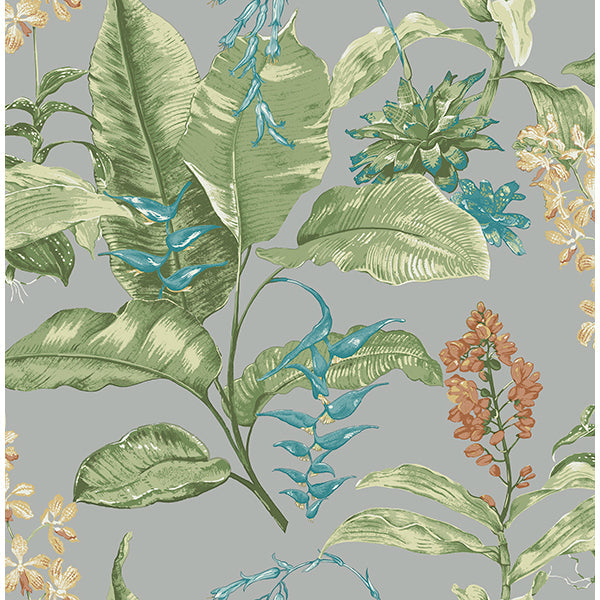 Purchase PS41808 Palm Springs, Maui Grey Botanical by Kenneth James Wallpaper