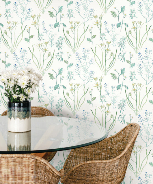 Purchase Psw1520Rl | Watercolor Botanicals, Alpine Botanical Peel & Stick - York Wallpaper