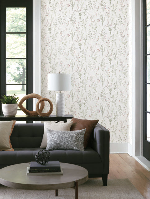 Purchase Psw1524Rl | Watercolor Botanicals, Wildflower Sprigs Peel & Stick - York Wallpaper