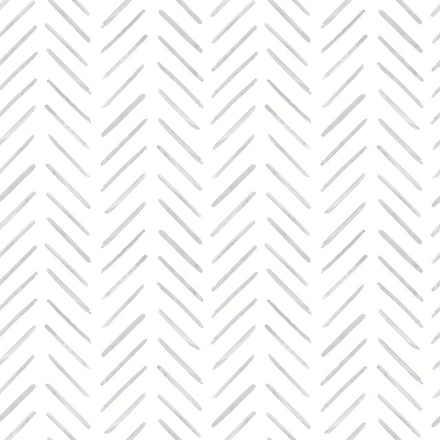 Purchase Psw1527Rl | Watercolor Botanicals, Painted Herringbone Peel & Stick - York Wallpaper