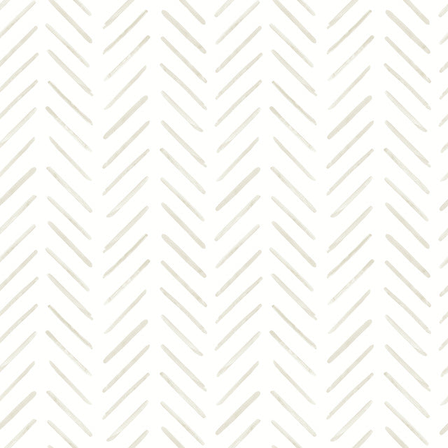 Purchase Psw1529Rl | Watercolor Botanicals, Painted Herringbone Peel & Stick - York Wallpaper