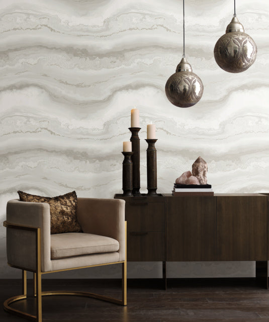 Purchase Psw1558Rl | Aviva Stanoff, Shifting Sands Salt Grey Peel & Stick - York Wallpaper