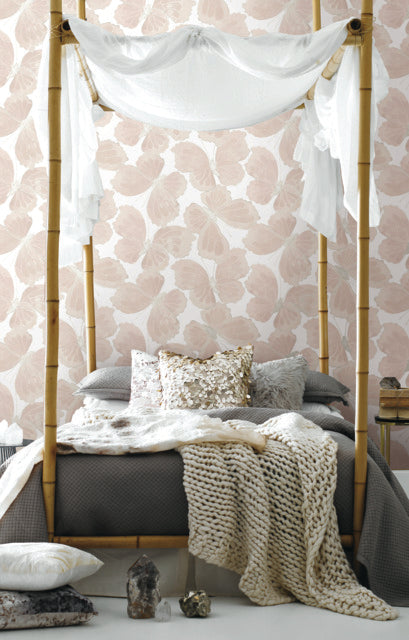 Purchase Psw1567Rl | Aviva Stanoff, Monarch Pink Peel & Stick - York Wallpaper