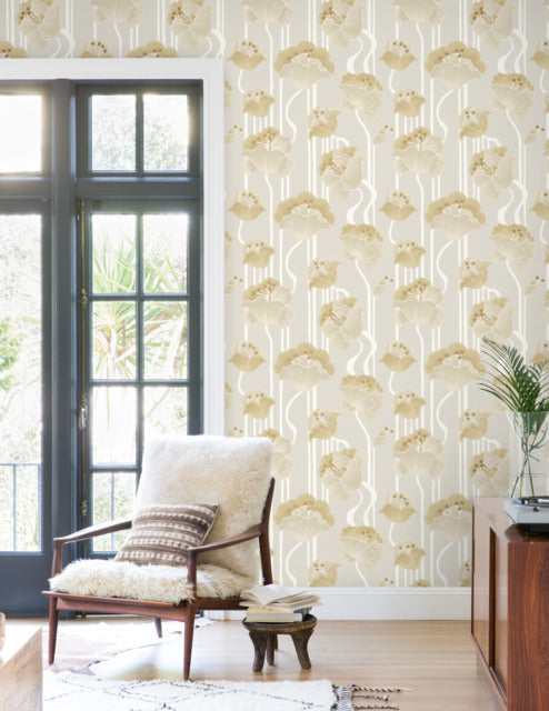 Purchase Psw1568Rl | Mirth Studios, Shirley Deco Floral - York Wallpaper