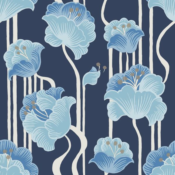 Purchase Psw1569Rl | Mirth Studios, Shirley Deco Floral - York Wallpaper