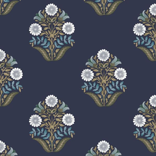 Purchase Psw1576Rl | Mirth Studios, Sophie Floral Medallion - York Wallpaper