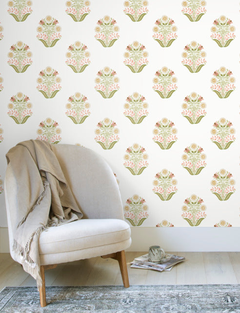 Purchase Psw1577Rl | Mirth Studios, Sophie Floral Medallion - York Wallpaper