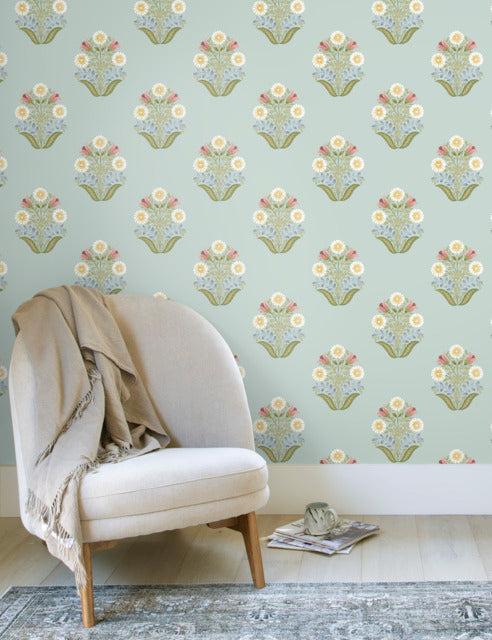 Purchase Psw1578Rl | Mirth Studios, Sophie Floral Medallion - York Wallpaper