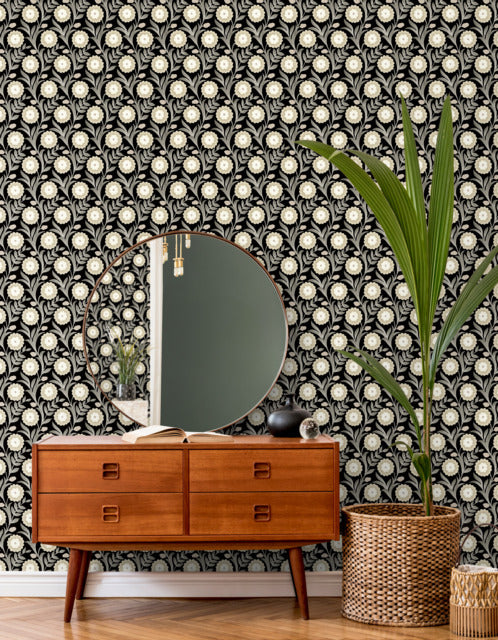 Purchase Psw1581Rl | Mirth Studios, Lillian Floral Vine - York Wallpaper