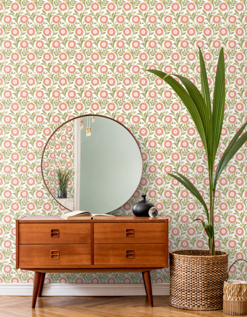 Purchase Psw1582Rl | Mirth Studios, Lillian Floral Vine - York Wallpaper