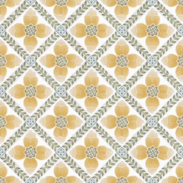 Purchase Psw1585Rl | Mirth Studios, Mimi Quilted Floral - York Wallpaper