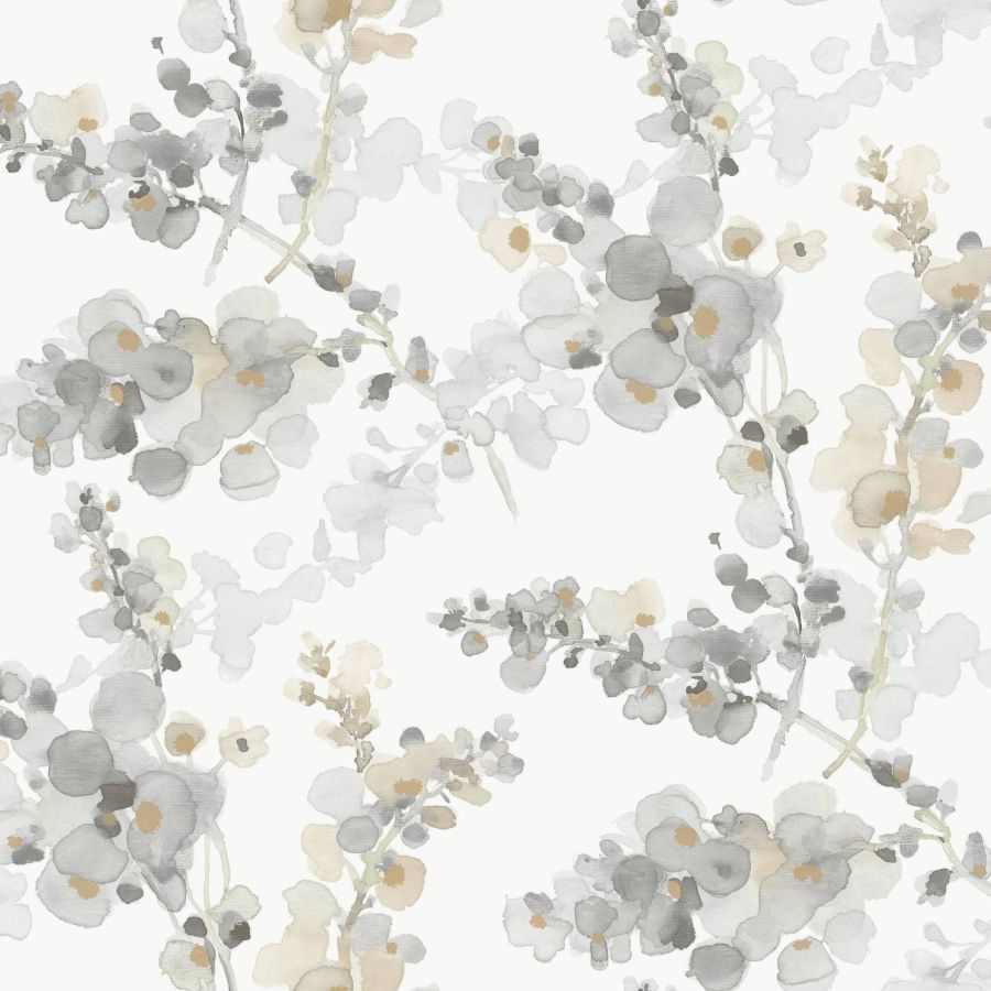 Purchase Psw1600Rl | Simply Candice, Blossom Fling Steel Peel & Stick - Candice Olson Wallpaper