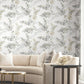 Purchase Psw1600Rl | Simply Candice, Blossom Fling Steel Peel & Stick - Candice Olson Wallpaper