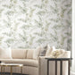 Purchase Psw1601Rl | Simply Candice, Blossom Fling Mineral Green Peel & Stick - Candice Olson Wallpaper