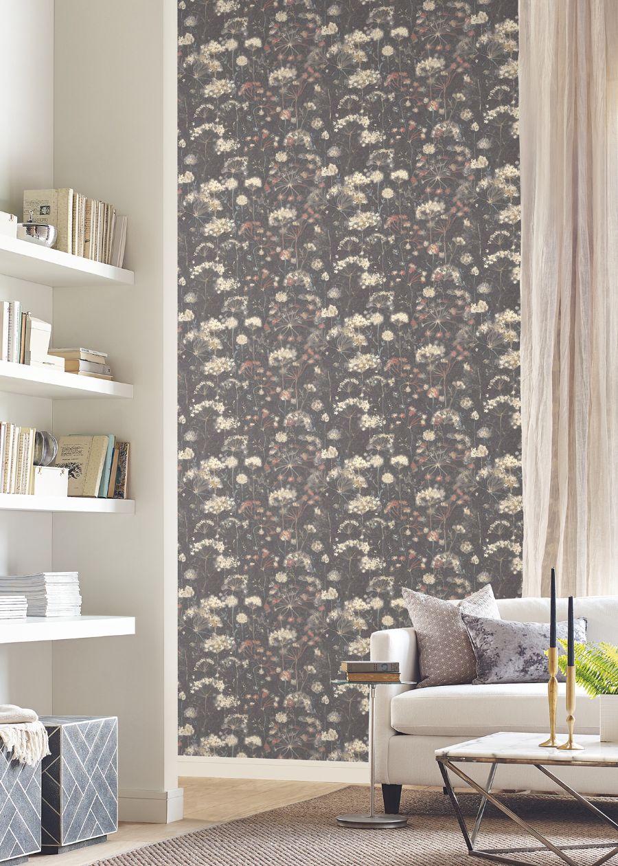 Purchase Psw1604Rl | Simply Candice, Botanical Fantasy Red & Blue Peel & Stick - Candice Olson Wallpaper
