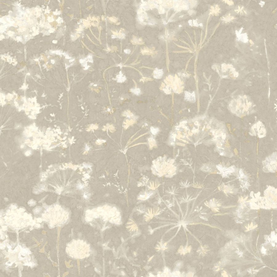 Purchase Psw1605Rl | Simply Candice, Botanical Fantasy Soft Taupe Peel & Stick - Candice Olson Wallpaper