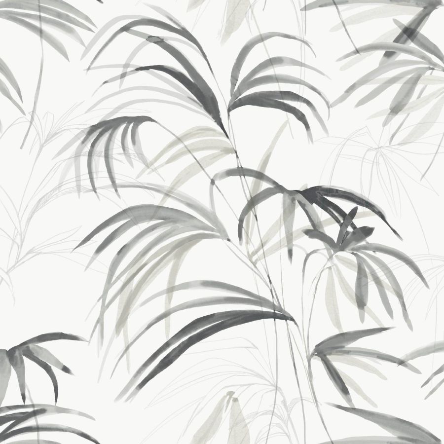 Purchase Psw1611Rl | Simply Candice, Inky Palms Black Peel & Stick - Candice Olson Wallpaper