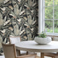 Purchase Psw1614Rl | Simply Candice, Tropical Cabana Black Peel & Stick - Candice Olson Wallpaper