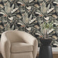 Purchase Psw1614Rl | Simply Candice, Tropical Cabana Black Peel & Stick - Candice Olson Wallpaper