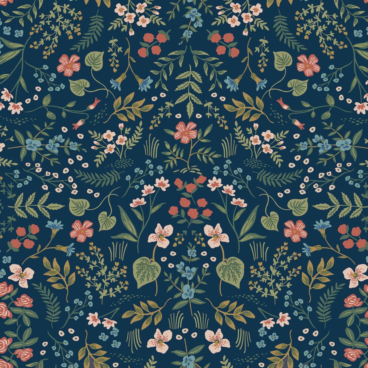 Purchase Psw1622Rl | Rifle Paper Co P+S 4Th Edition, Wildwood Navy - York Wallpaper