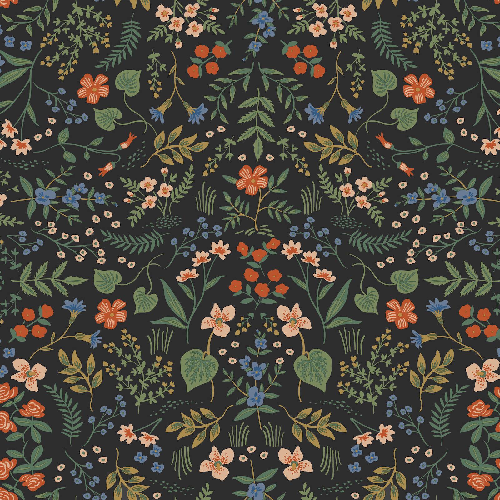Purchase Psw1623Rl | Rifle Paper Co P+S 4Th Edition, Wildwood Black - York Wallpaper