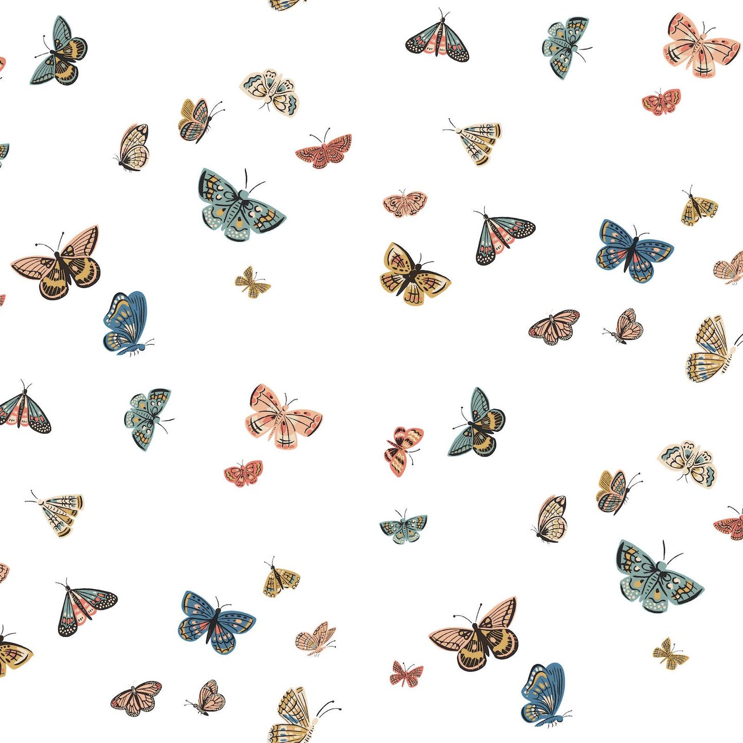 Purchase Psw1632Rl | Rifle Paper Co P+S 4Th Edition, Butterfly House White - York Wallpaper