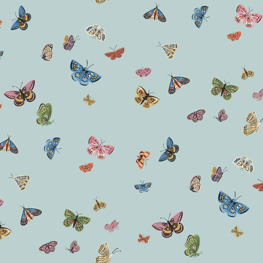 Purchase Psw1650Rl | Rifle Paper Co P+S 4Th Edition, Butterfly House Light Blue - York Wallpaper