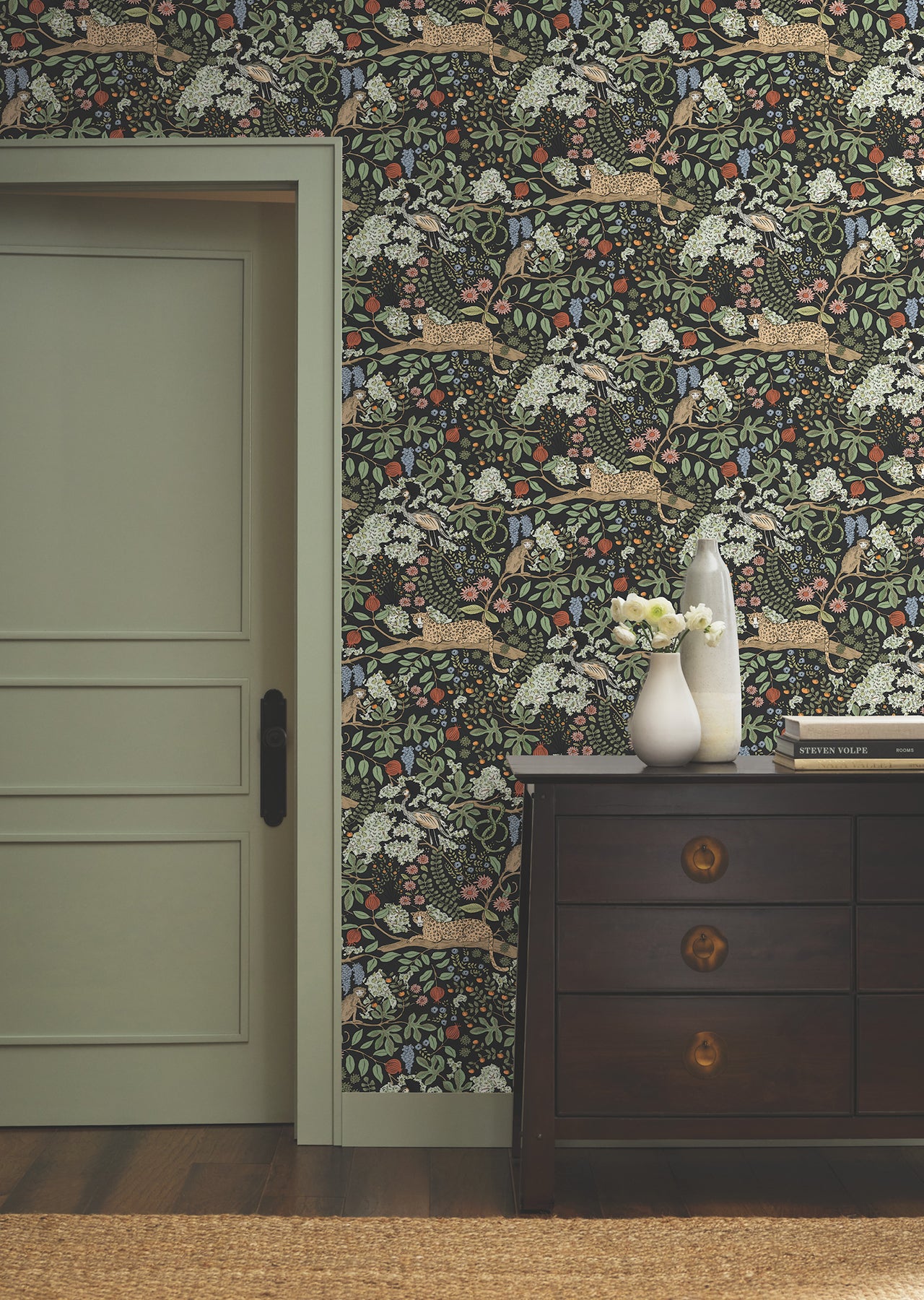 Rifle Paper Co. Safari Jungle Toile Wallpaper